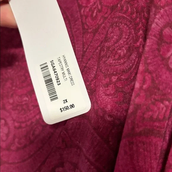 Soft Surroundings Tapestry Dress in Rich Burgundy - Picture 2 of 6